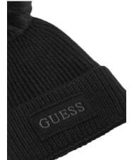 GUESS AMORETTE KNITTED Sombrero con pompones NEGRO - Sombreros - 3