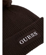 GUESS AMORETTE KNITTED Sombrero con pompones marr&oacute;n amargo - Sombreros - 3