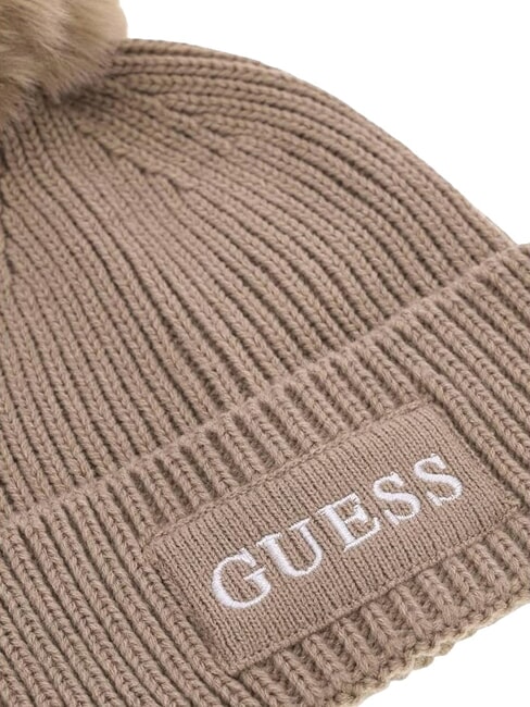 AMORETTE KNITTED Sombrero con pompones gris pardo - Sombreros