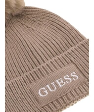 GUESS AMORETTE KNITTED Sombrero con pompones gris pardo - Sombreros - 3