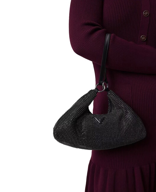 JEWELS Bolso de hombro, doble portabilidad NEGRO - Bolsos Mujer