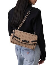 GUESS DOROTHY Bolso de hombro logotipo de leche/negro - Bolsos Mujer - 2
