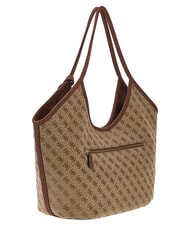 GUESS SAMANTHA Bolso de hombro logotipo de caf&eacute; con leche / marr&oacute;n - Bolsos Mujer - 2