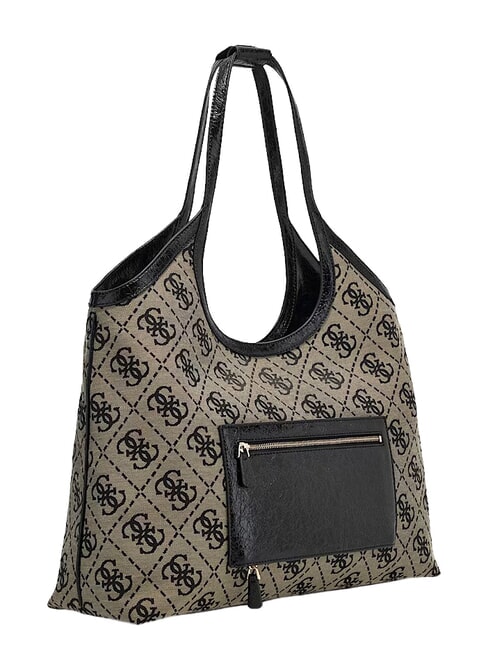 SAMANTHA Bolso de hombro logotipo negro - Bolsos Mujer