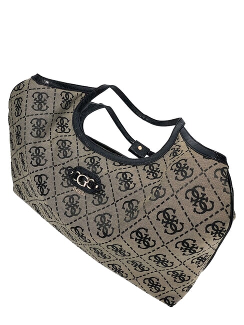 SAMANTHA Bolso de hombro logotipo negro - Bolsos Mujer