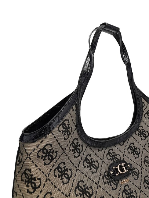 SAMANTHA Bolso de hombro logotipo negro - Bolsos Mujer