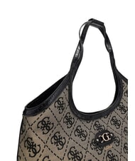 GUESS SAMANTHA Bolso de hombro logotipo negro - Bolsos Mujer - 4
