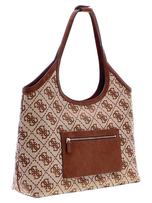 SAMANTHA Bolso de hombro logotipo de caf&eacute; con leche / marr&oacute;n - Bolsos Mujer
