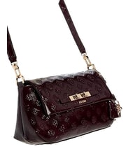 GUESS CARMELLA Bolso de hombro logotipo burdeos - Bolsos Mujer - 4