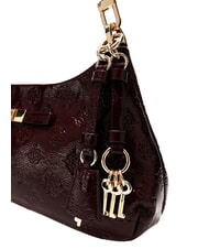 GUESS CARMELLA Bolso de hombro logotipo burdeos - Bolsos Mujer - 3