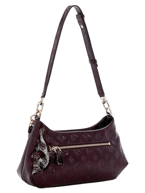 CARMELLA Bolso de mano con correa para el hombro. logotipo burdeos - Bolsos Mujer