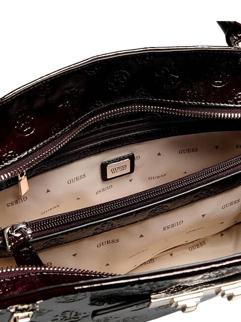 CARMELLA Bolso de mano con correa para el hombro. logotipo burdeos - Bolsos Mujer
