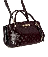 GUESS CARMELLA Bolso de mano con correa para el hombro. logotipo burdeos - Bolsos Mujer - 4