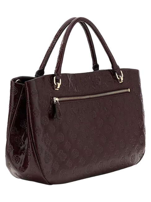 CARMELLA Bolso de mano con correa para el hombro. logotipo burdeos - Bolsos Mujer