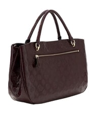 GUESS CARMELLA Bolso de mano con correa para el hombro. logotipo burdeos - Bolsos Mujer - 3