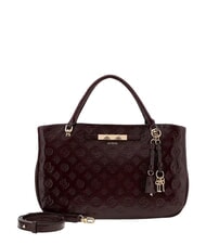 GUESS CARMELLA Bolso de mano con correa para el hombro. logotipo burdeos - Bolsos Mujer - 4