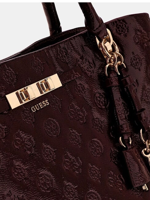 CARMELLA Bolso de mano con correa para el hombro. logotipo burdeos - Bolsos Mujer
