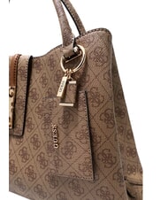 GUESS YVONNE LOGO Bolso de mano con correa para el hombro. LOGOTIPO DE LECHE - Bolsos Mujer - 3