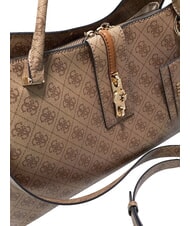 GUESS YVONNE LOGO Bolso de mano con correa para el hombro. LOGOTIPO DE LECHE - Bolsos Mujer - 4