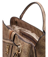 GUESS YVONNE LOGO Bolso de mano con correa para el hombro. LOGOTIPO DE LECHE - Bolsos Mujer - 5