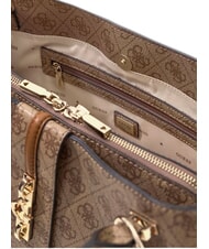 GUESS YVONNE LOGO Bolso de mano con correa para el hombro. LOGOTIPO DE LECHE - Bolsos Mujer - 6