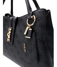 GUESS YVONNE LOGO Bolso de mano con correa para el hombro. bolsa de asas Vikky Large Roo Coalog - Bolsos Mujer - 4