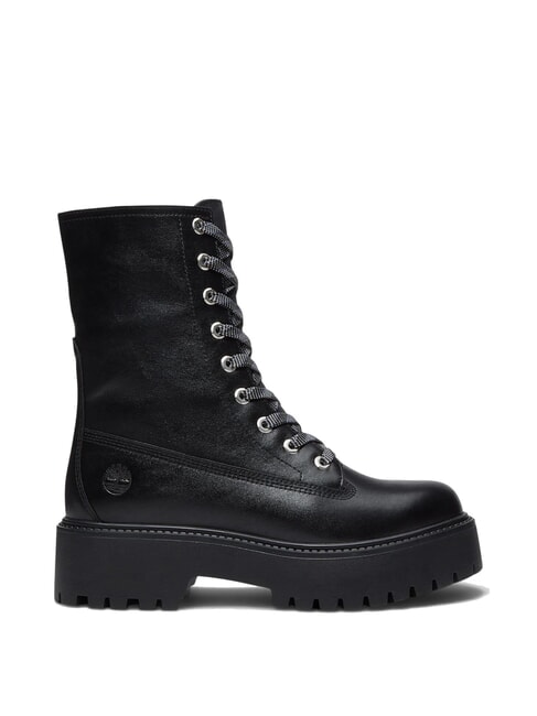 STONE STREET Botines de piel negro de grano completo - Zapatos Mujer