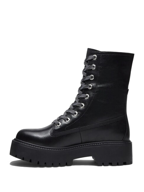 STONE STREET Botines de piel negro de grano completo - Zapatos Mujer