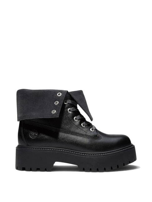 STONE STREET Botines de piel negro de grano completo - Zapatos Mujer