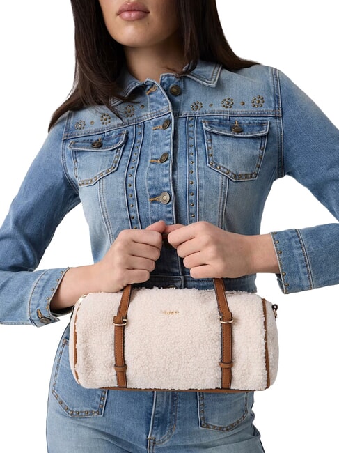 TAYLOR Bolso de mano con correa para el hombro blanco roto/co&ntilde;ac - Bolsos Mujer