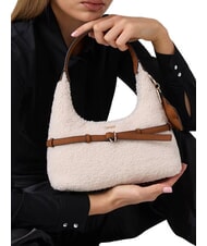 GUESS TAYLOR Bolso blanco roto/co&ntilde;ac - Bolsos Mujer - 4