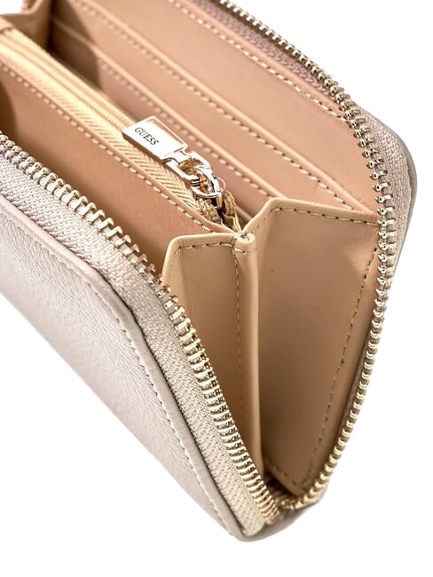 MELODY Cartera mediana con cremallera gris topo claro - Carteras Mujer
