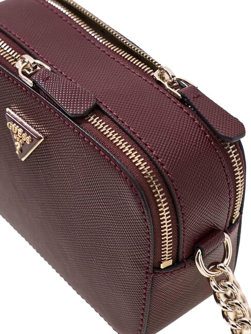 NOELLE 2  Mini bolso de hombro para c&aacute;mara Burdeos - Bolsos Mujer