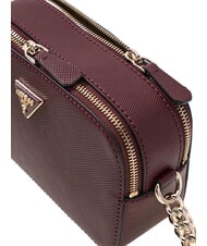 GUESS NOELLE 2  Mini bolso de hombro para c&aacute;mara Burdeos - Bolsos Mujer - 4