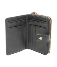 BORBONESE BIRDIE Cartera mediana de cuero op negro / natural - Carteras Mujer - 2