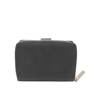 BORBONESE BIRDIE Cartera mediana de cuero op negro / natural - Carteras Mujer - 3