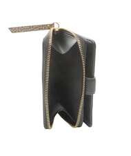 BORBONESE BIRDIE Cartera mediana de cuero op negro / natural - Carteras Mujer - 4