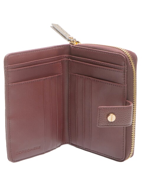 BIRDIE Cartera mediana de cuero merlot/natural op - Carteras Mujer
