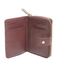 BORBONESE BIRDIE Cartera mediana de cuero merlot/natural op - Carteras Mujer - 2