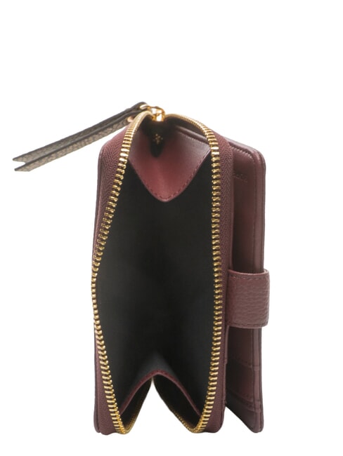 BIRDIE Cartera mediana de cuero merlot/natural op - Carteras Mujer