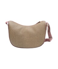 BORBONESE BRUNCH Bolso de hombro Luna Bag op naturale/merlot - Bolsos Mujer - 4