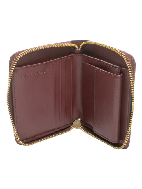 BIRDIE Cartera mediana de cuero merlot/natural op - Carteras Mujer