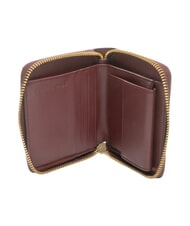 BORBONESE BIRDIE Cartera mediana de cuero merlot/natural op - Carteras Mujer - 2