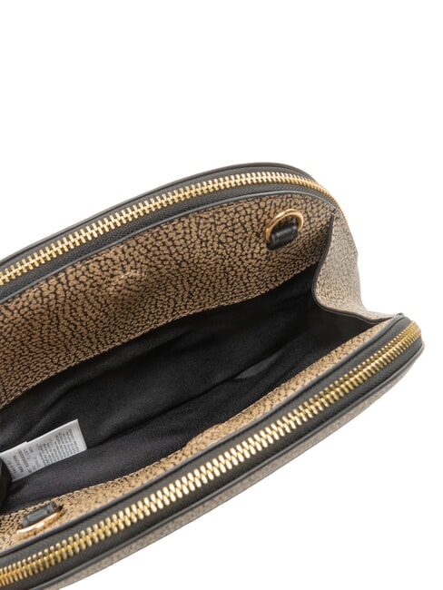 OUTLINE Bolso de hombro ajustable op natural / negro - Bolsos Mujer
