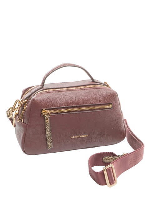 TRUNK BAGS Bolso de mano con correa para el hombro merlot/natural op - Bolsos Mujer