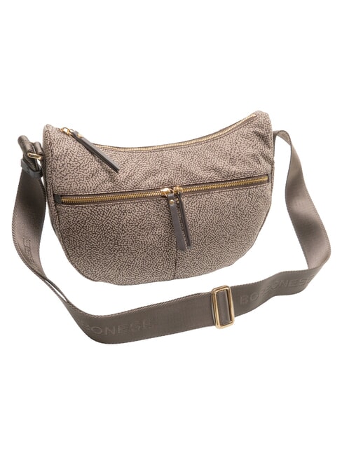 LUNA FLEXOS ZIP Bolso de hombro marr&oacute;n oscuro/natural - Bolsos Mujer