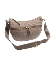 BORBONESE LUNA FLEXOS ZIP Bolso de hombro marr&oacute;n oscuro/natural - Bolsos Mujer - 2