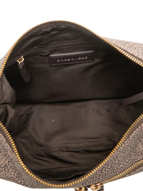 LUNA FLEXOS ZIP Bolso de hombro marr&oacute;n oscuro/natural - Bolsos Mujer