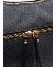 BORBONESE LUNA FLEXOS ZIP Bolso de hombro negro - Bolsos Mujer - 3