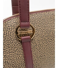 BORBONESE OUTLINE Bolso de hombro op/merlot natural - Bolsos Mujer - 3